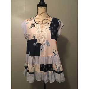 🆕 Daniel Rainn • Patchwork top